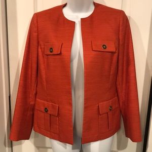 Kasper Blazer size 6 orange